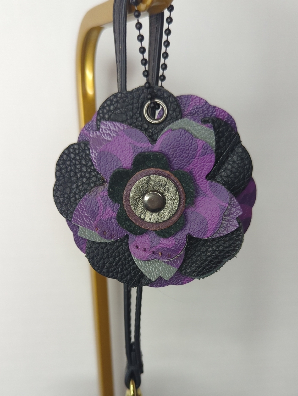 Handmade Bag Flower - Charm Only